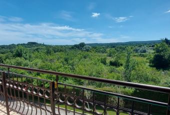 Widok na morze i las