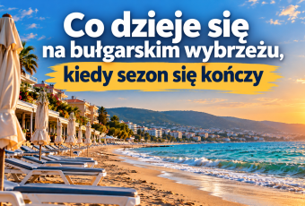 Koniec sezonu. Pusta plaża w Bułgarii