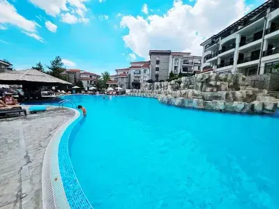 Vineyards Resort | Dwupokojowe mieszkanie przy morzu w Aheloy 