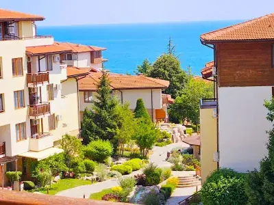 Widok na morze z tarasu