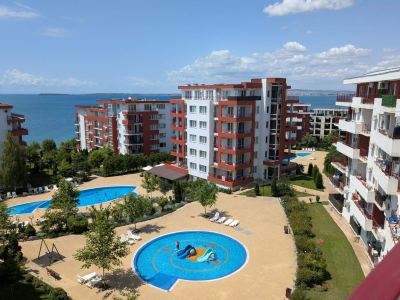 Widok na morze z balkonu