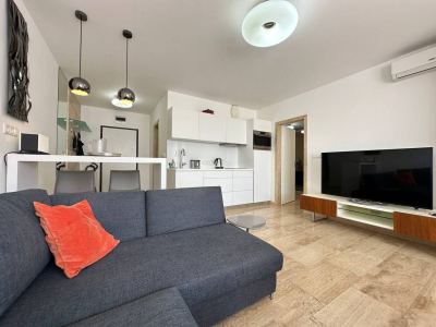 widok na salon i aneks kuchenny
