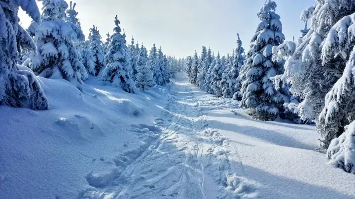 śnieg w górach