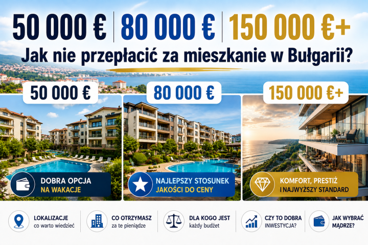 Różne ceny mieszkań w Bułgarii