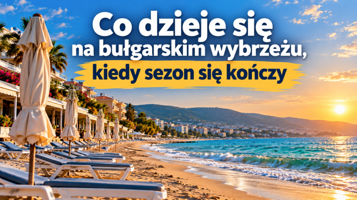 Koniec sezonu. Pusta plaża w Bułgarii