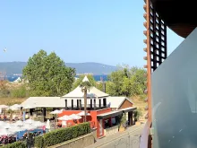 widok na morze z tarasu