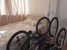 łóżko, rowery