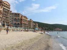 Plaża przed kompleksem