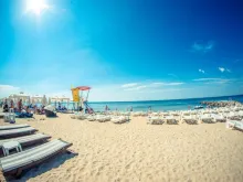 plaża, leżaki