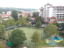 Widok z balkonu na góry.