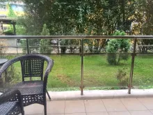 Balkon z meblami