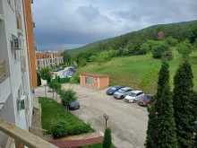 widok z tarasu na góry