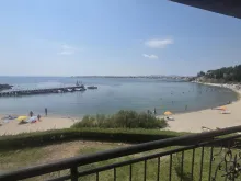 widok na morze z tarasu apartamentu