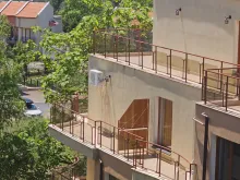 widok z tarasu na morze