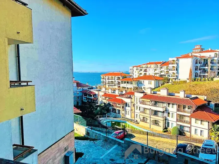 Widok na morze z tarasu