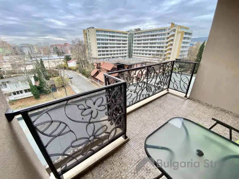 balkon, stolik
