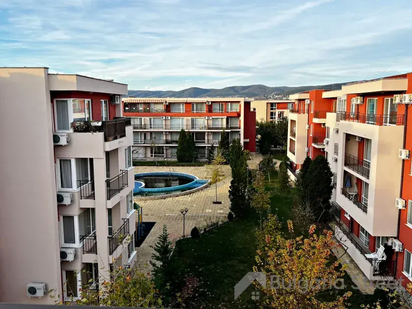 Widok na góry z tarasu