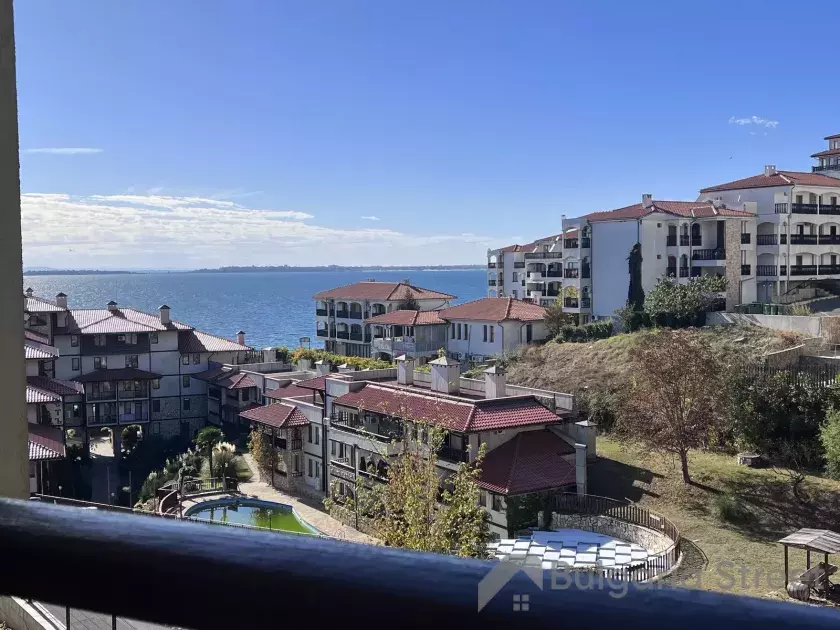 Widok na morze z balkonu