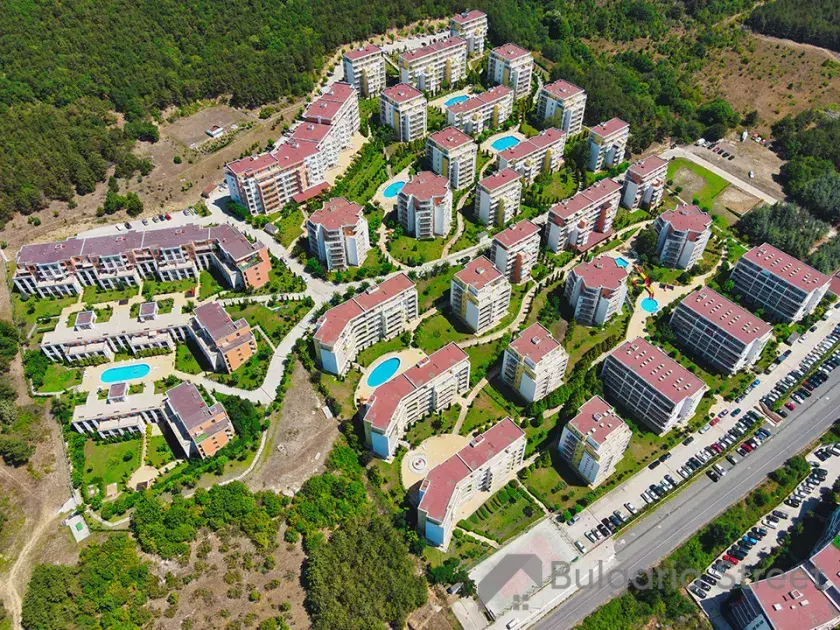 Widok kompleksu z powietrza