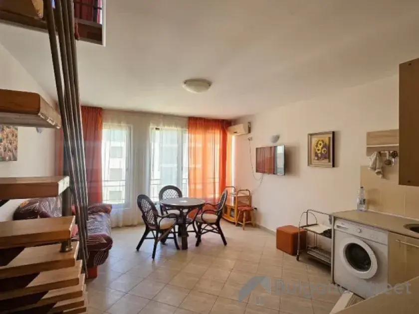 Amber Beach | Dwupoziomowy apartament: salon, kuchnia