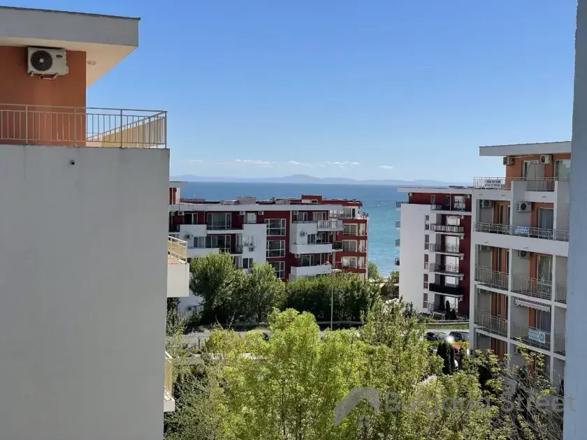Widok na morze z balkonu