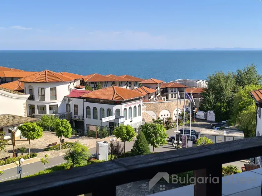 taras, widok na morze
