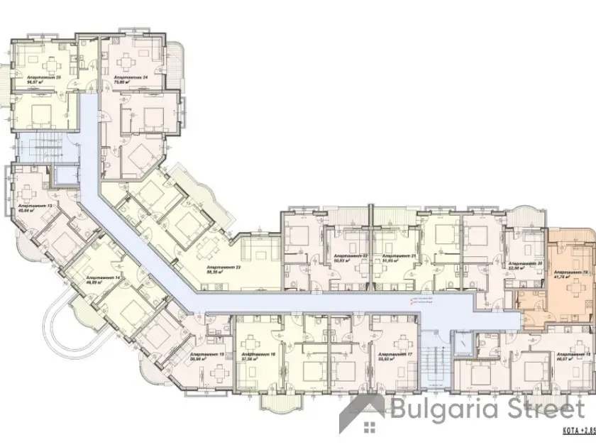 Układ mieszkań budynku 2
