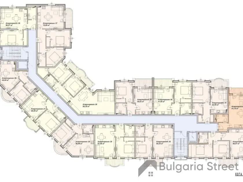 Układ mieszkań budynku 2