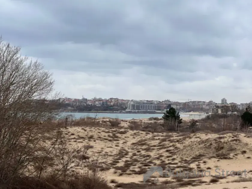 widok na wydmy i morze