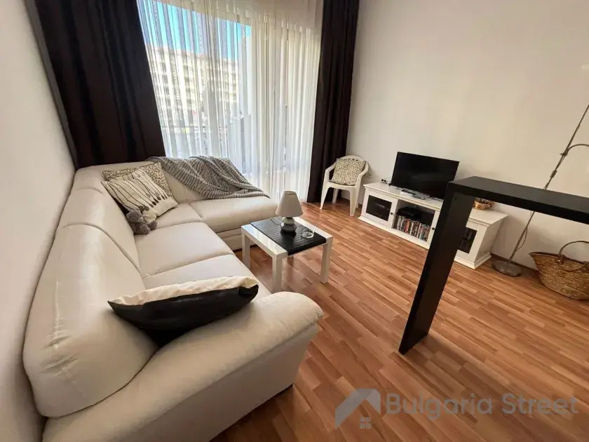 Diamant Residence | Studio z tarasem w eleganckim kompleksie nadmorskim w Słonecznym Brzegu