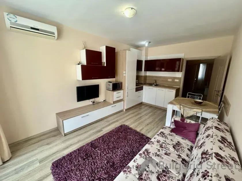 widok na salon i aneks kuchenny