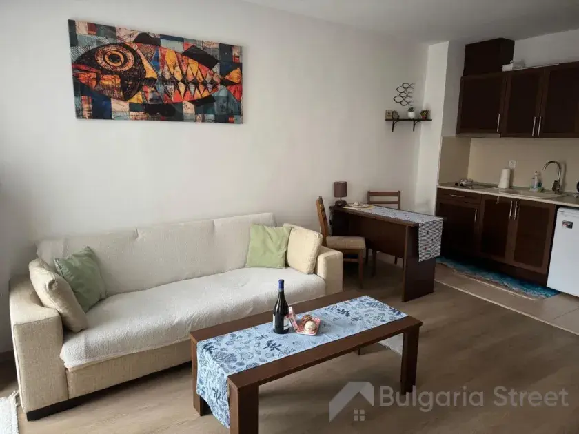 widok na salon i aneks kuchenny