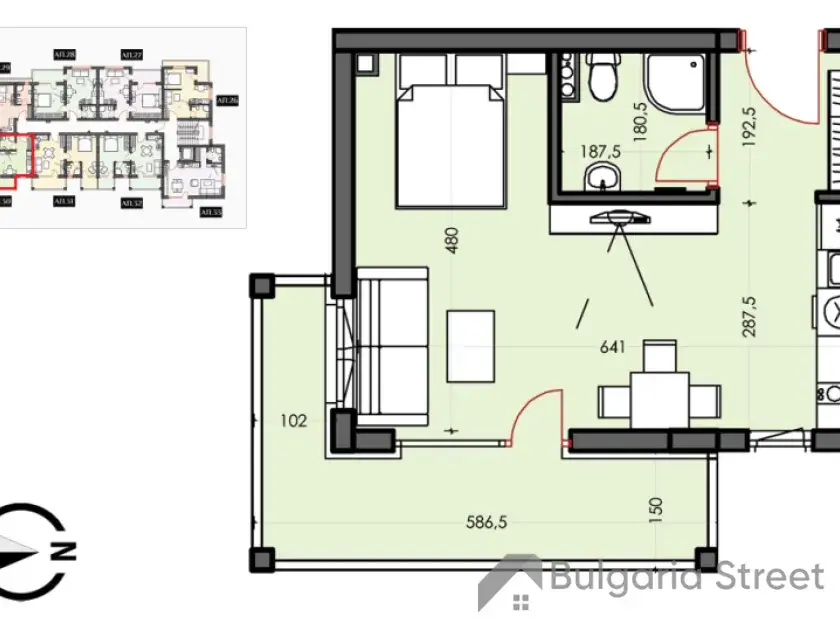 rzut apartamentu